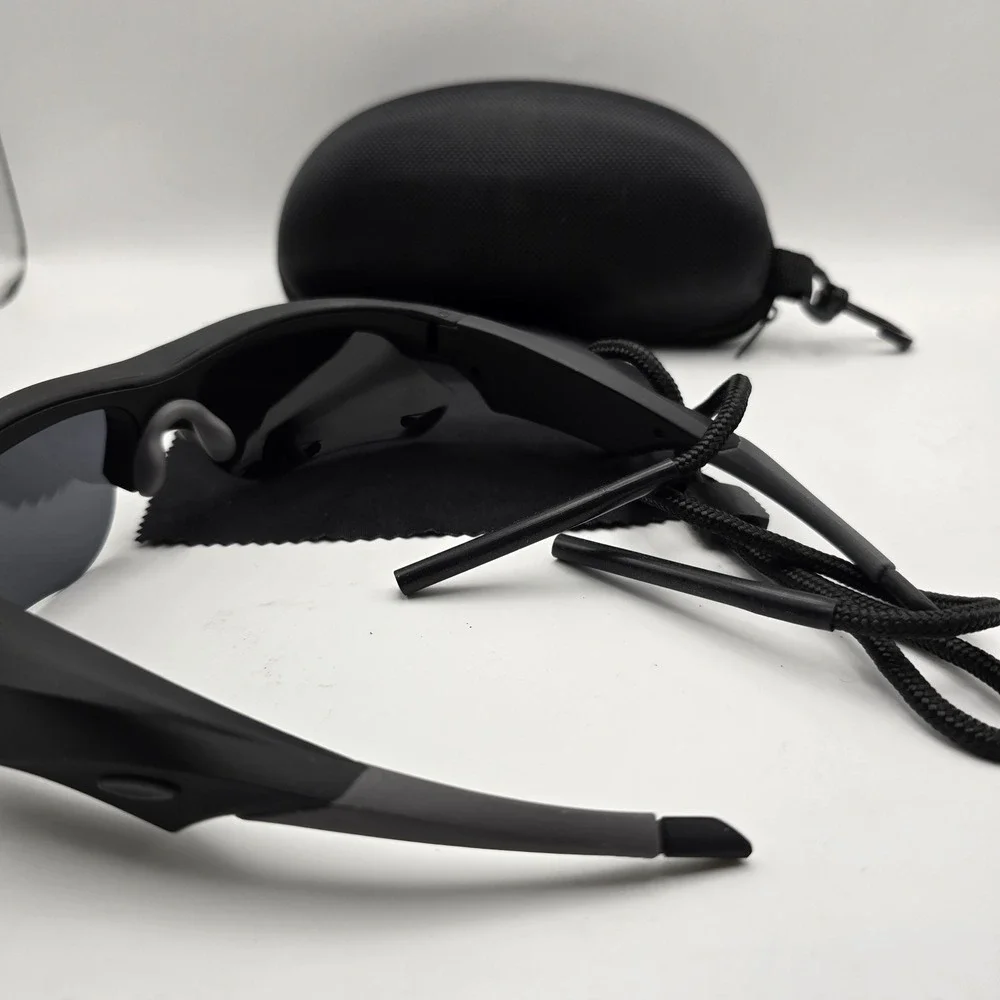 1080P HD Camera Sunglasses Hidden Spy Video Recording Glasses w/ Case & Lanyard